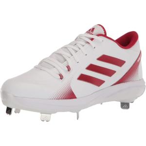 imageAdidas Womens EG5634 Baseball Shoe BlackSilverWhiteWhiteTeam Power RedSolar Red