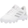 imageadidas Kids Purehustle 2 MdWhiteSilver MetallicSilver Metallic