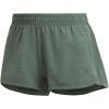 imageadidas Womens Pacer 3Stripes Woven Heather ShortsGreen