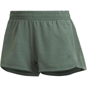 imageadidas Womens Pacer 3Stripes Woven Heather ShortsGreen