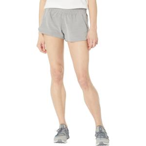 imageadidas Womens Pacer 3Stripes Woven Heather ShortsMedium Grey HeatherMedium Grey Heather