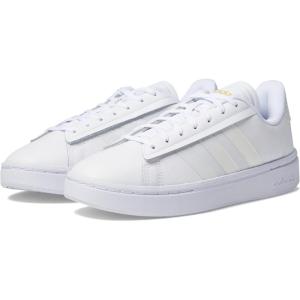 imageadidas Womens Grand Court Tennis ShoeWhiteWhiteGold Metallic
