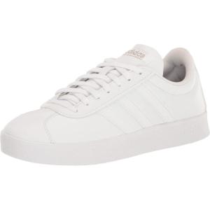 imageadidas Womens Vl Court 20 Skate ShoeWhiteWhiteCyber Metallic