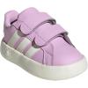 imageadidas Kids Grand Court 20 Tennis ShoeBliss LilacIvoryWhite