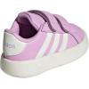 imageadidas Kids Grand Court 20 Tennis ShoeBliss LilacIvoryWhite