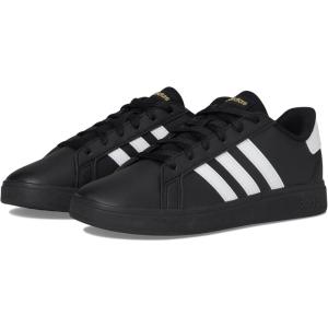 imageadidas Kids Grand Court 20 Tennis ShoeBlackWhiteGold Metallic