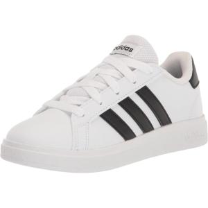 imageadidas Kids Grand Court 20 Tennis ShoeWhiteBlackBlack