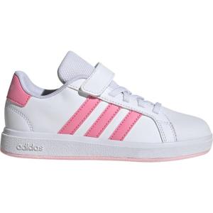 imageadidas Kids Grand Court 20 Tennis ShoeWhiteBliss PinkClear Pink