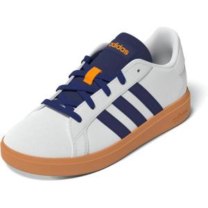 imageadidas Kids Grand Court 20 Tennis ShoeWhiteDark BlueGum
