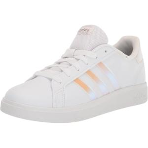imageadidas Kids Grand Court 20 Tennis ShoeWhiteIridescentWhite