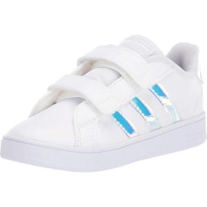 imageadidas Kids Grand Court 20 Tennis ShoeWhiteWhiteDash Grey