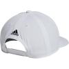 imageadidas Mens Excel Performance Structured Snapback Adjustable Fit HatWhiteBlackLight Onix Grey