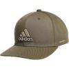 imageadidas Mens Excel Performance Structured Snapback Adjustable Fit HatOlive Strata GreenBlackWonder Beige