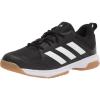 imageadidas Womens Ligra 7 Indoor Court ShoeBlackWhiteBlack