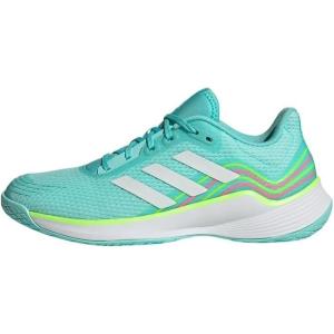 imageadidas Womens Novaflight Volleyball SneakerFlash Aqua Ftwr White Lucid Lemon