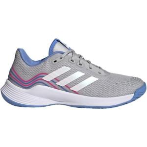 imageadidas Womens Novaflight Volleyball SneakerGrey TwoCloud WhiteSilver Dawn
