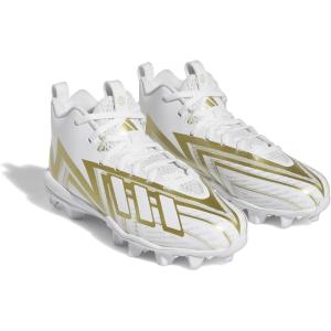 imageadidas Freak Spark 23 Molded Football Shoe WhiteWhiteGold Metallic 15 US Unisex Little Kid