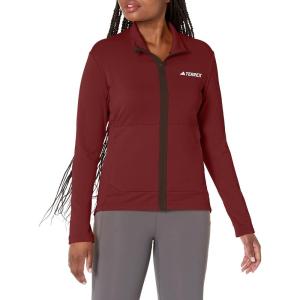 imageadidas Womens Terrex Multi Light Fleece Full Zip JacketShadow Red