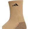 imageadidas Mens Cushioned X 3 MidCrew Socks 3PairBeige ToneBlanch CargoBlack