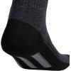 imageadidas Mens Cushioned X 3 MidCrew Socks 3PairBlackOnix GreyGrey