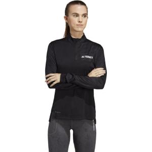 imageadidas Womens Plus Size Terrex Multi Half Zip LongSleeve TShirtBlack