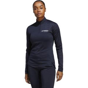 imageadidas Womens Plus Size Terrex Multi Half Zip LongSleeve TShirtInk