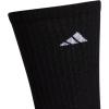 imageadidas Mens Cushioned Crew Socks Above The Ankle Fit with Arch Compression 3 PairsBlackOnix GreyWhite
