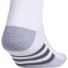 imageadidas Mens Cushioned Crew Socks Above The Ankle Fit with Arch Compression 3 PairsWhiteGreyOnix Grey
