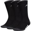 imageadidas Mens Cushioned Crew Socks Above The Ankle Fit with Arch Compression 3 PairsBlackOnix GreyWhite