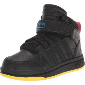 imageadidas Kids Postmove Mid Basketball ShoeBlackBlackBlue Rush