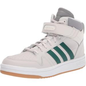 imageadidas Kids Postmove Mid Basketball ShoeGrey OneCollegiate GreenWhite
