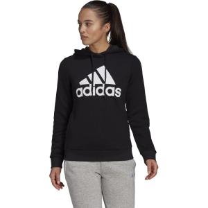 imageadidas Womens Essentials Logo Fleece HoodieBlackWhite