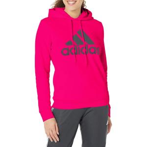 imageadidas Womens Essentials Logo Fleece HoodieTeam MagentaBlack