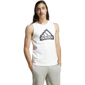 imageadidas Mens Modern Essentials Graphic Tank TopWhite