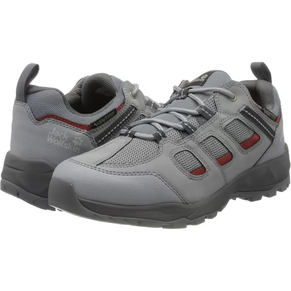 imageJack Wolfskin Mens Vojo Hike Xt Vent Low M Rise ShoesGrey Light Grey Dark Orange 6147