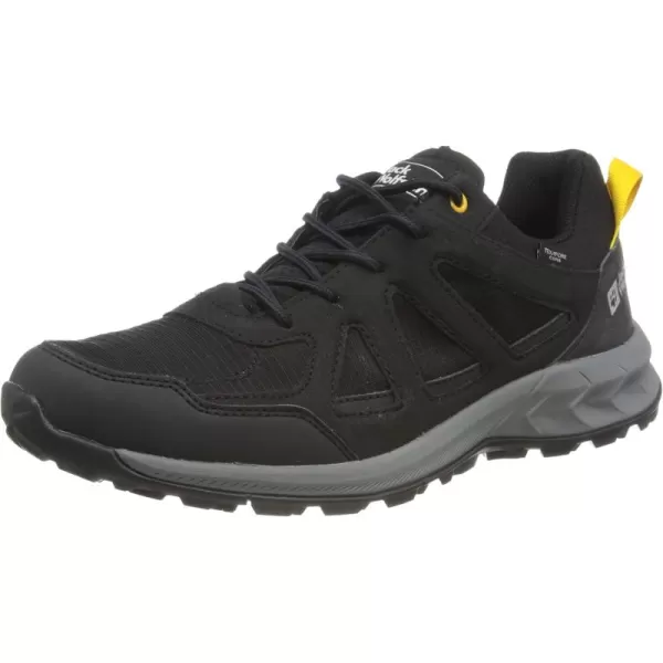 imageJack Wolfskin Mens Woodland 2 Texapore Low M Hiking ShoeBlack Burly Yellow Xt