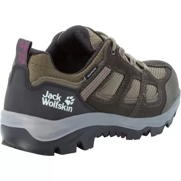 imageJack Wolfskin Unisex Vojo Hike 2 Texapore Low Walking ShoesKhaki Burgundy