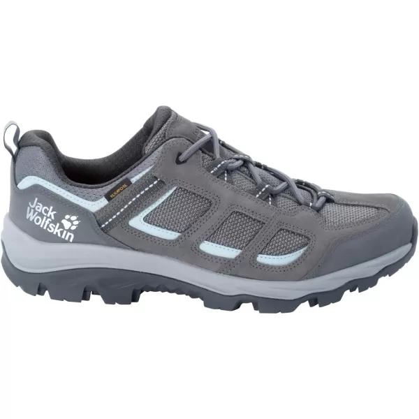 imageJack Wolfskin Unisex Vojo Hike 2 Texapore Low Walking ShoesTarmac GreyLight Blue