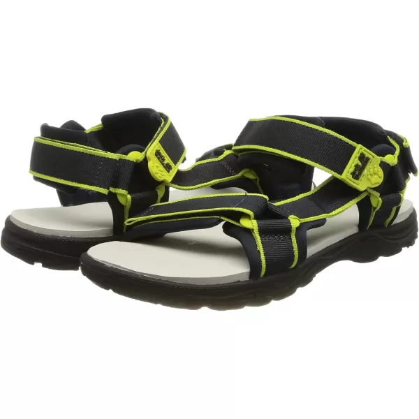 imageJack Wolfskin UnisexChild Seven Seas 3 K SandalBlueLime