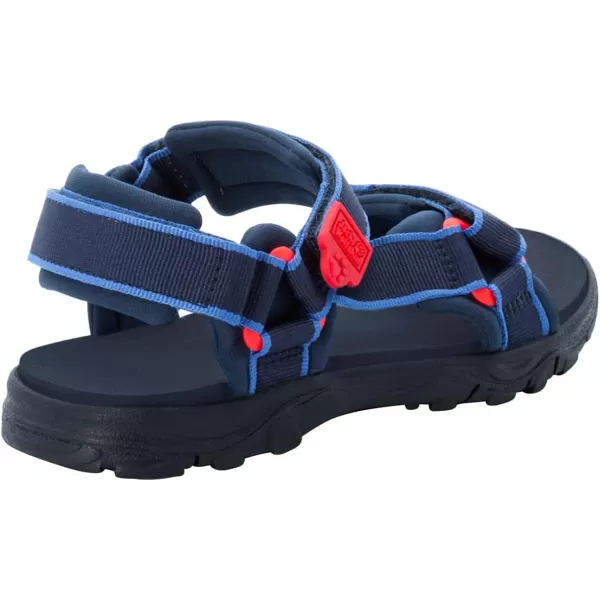 imageJack Wolfskin UnisexChild Seven Seas 3 K SandalBlueRed