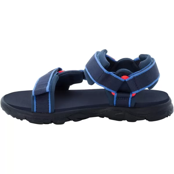 imageJack Wolfskin UnisexChild Seven Seas 3 K SandalBlueRed