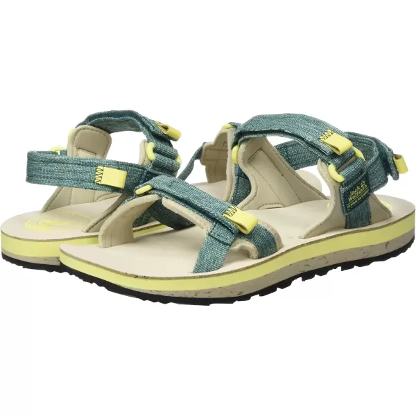 imageJack Wolfskin Womens Sandal 25 UKGreen Dark Spruce Beige