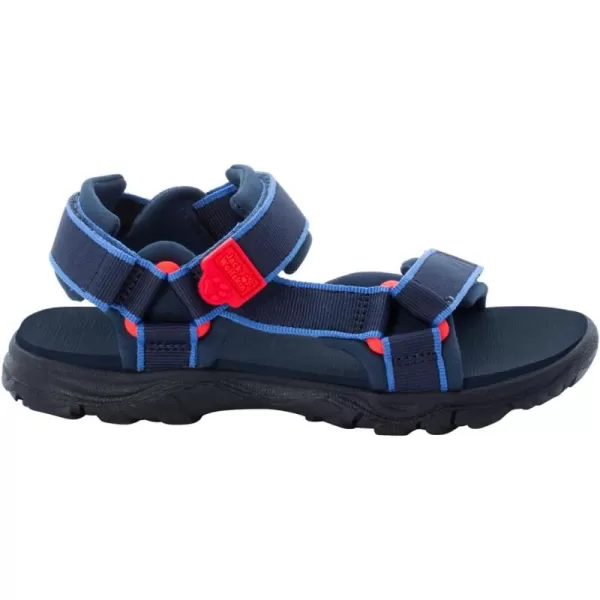 imageJack Wolfskin UnisexChild Seven Seas 3 K SandalBlueRed