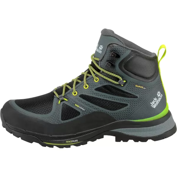 imageJack Wolfskin Mens Force Striker Texapore Mid M Hiking BootDark GreyLime