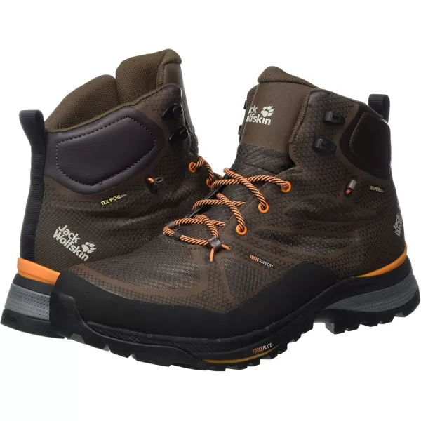 imageJack Wolfskin Mens Force Striker Texapore Mid M Hiking BootMoccaOrange