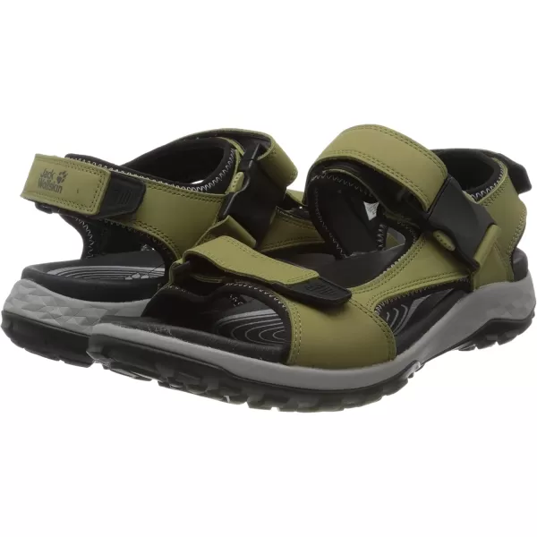 imageJack Wolfskin Mens Rocky Path Lt Sandal M HikingBeige Khaki Grey 4282