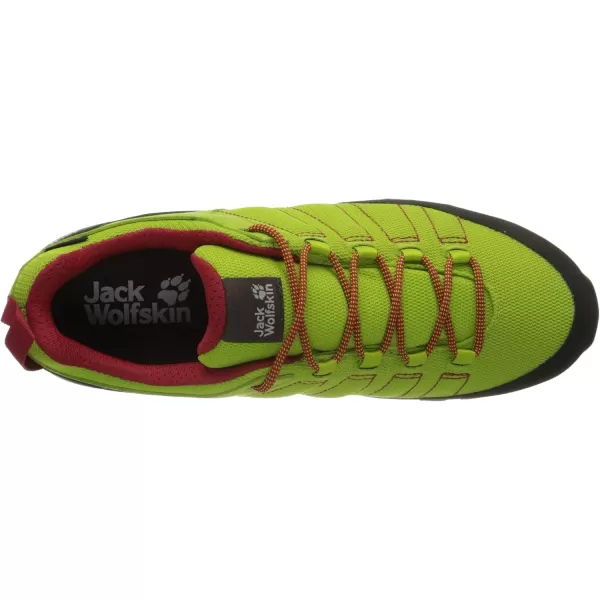 imageJack Wolfskin Mens Scrambler Low M Hiking BootYellow Lime Red 4176