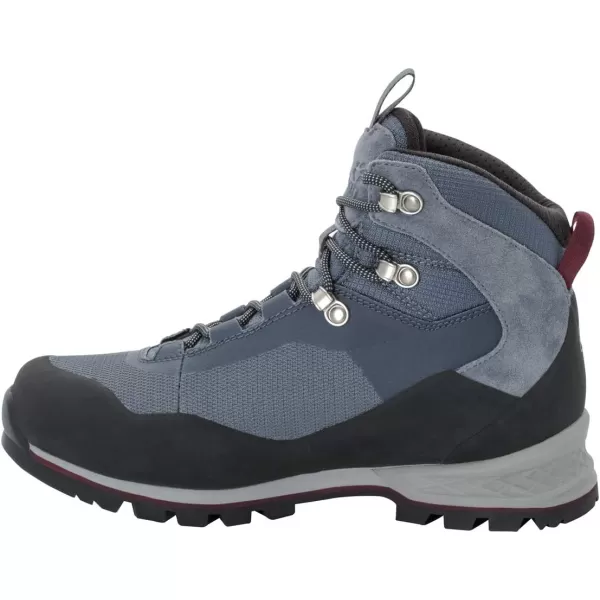 imageJack Wolfskin Womens High Rise Hiking BootsPebble GreyBurgundy