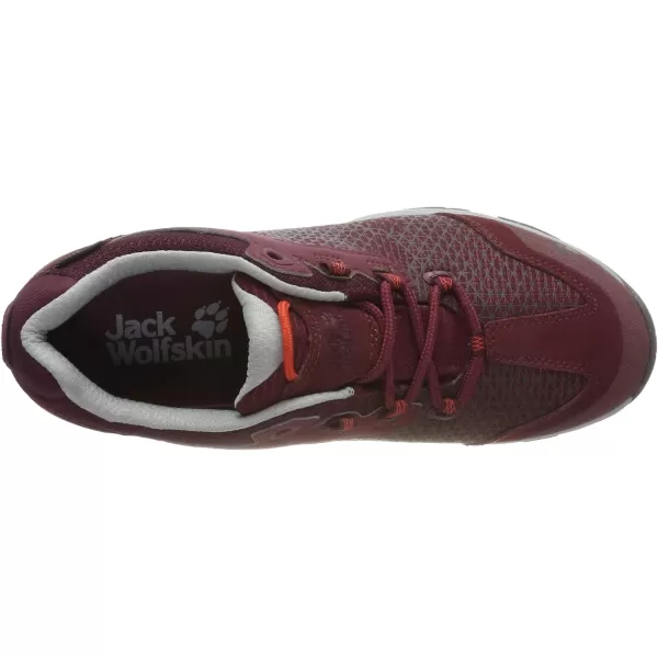 imageJack Wolfskin Womens High Rise Hiking Shoes LowBurgundy Light Grey 2813