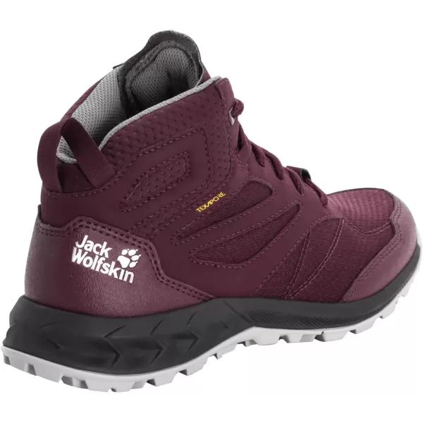 imageJack Wolfskin Womens High Rise Hiking Shoes OutdoorBurgundyPink